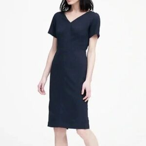 BR Wool Sheath Dress